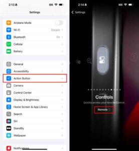 إعداد مهام جديدة باستخدام زر "الإجراء" (Action Button)